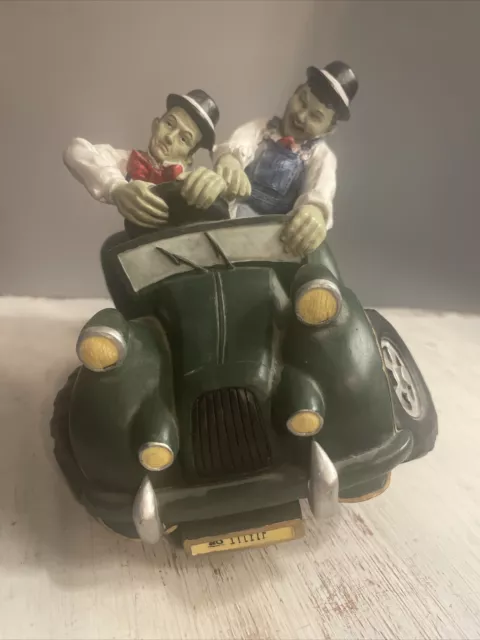 Extremely Rare! Laurel & Hardy Fishing in Boat Figurine Statue