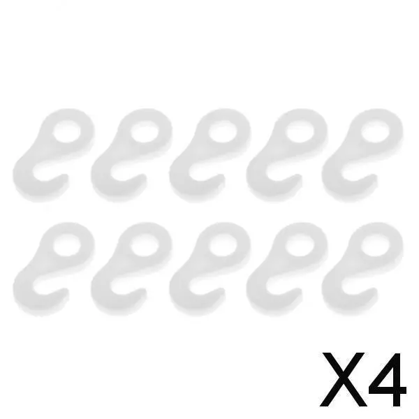 4X 10 Pièces / Ensemble Crochet De Fixation Pour Tente Auvent Attache Corde