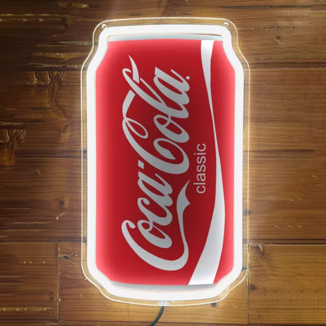 Coca Cola Soda Drink Pub Bar Club Wall Decor LED Neon Light Sign 12"x7" K1