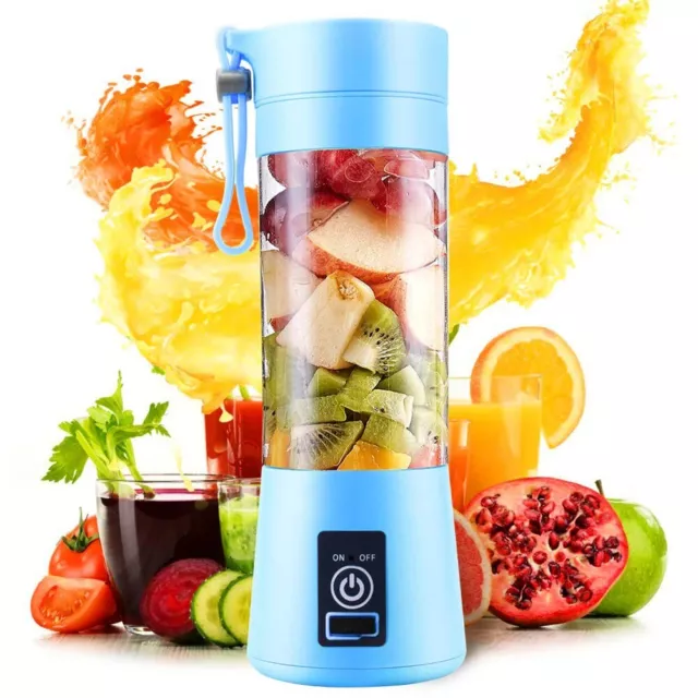 Mini Mixer portatile per smoothie ricaricabile tramite USB 380 ml FRULLATORE 3