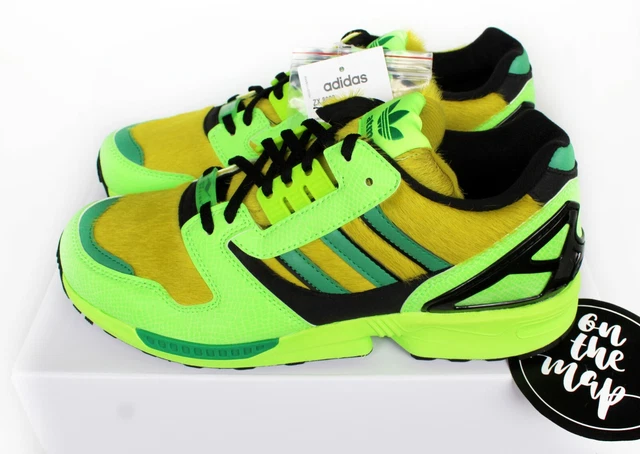Adidas Originals x Atmos ZX8000 G-SNK 3 Neon Solar Green Black UK 5 9 10 US New