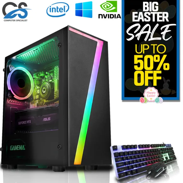 Gaming PC Desktop i7 i5 i3 2TB +1TB SSD 32GB RAM NVIDIA RTX  4060 Windows11 WiFi