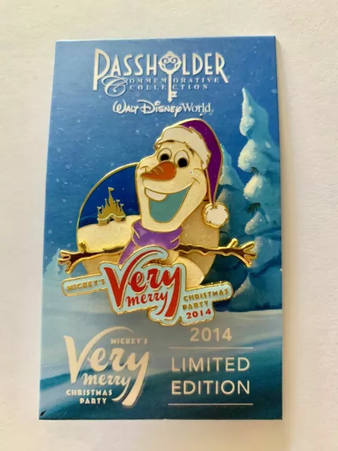 Disney Parks Mickeys Very Merry Christmas Party 2014 Passholder Le Pin Olaf