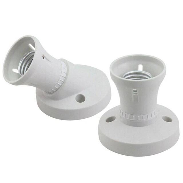 E27 LIGHT BULB Screw Lamp Surface Fixing Base Holder Edison Screw ...