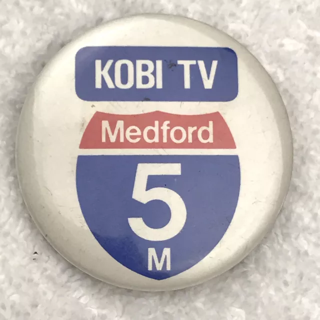 KOBI Medford TV Station Vintage Pin Button