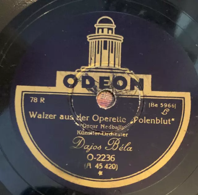 Dajos Béla – Walzer Aus Der Operette "Polenblut" / Dollarwalzer Aus Der Operette