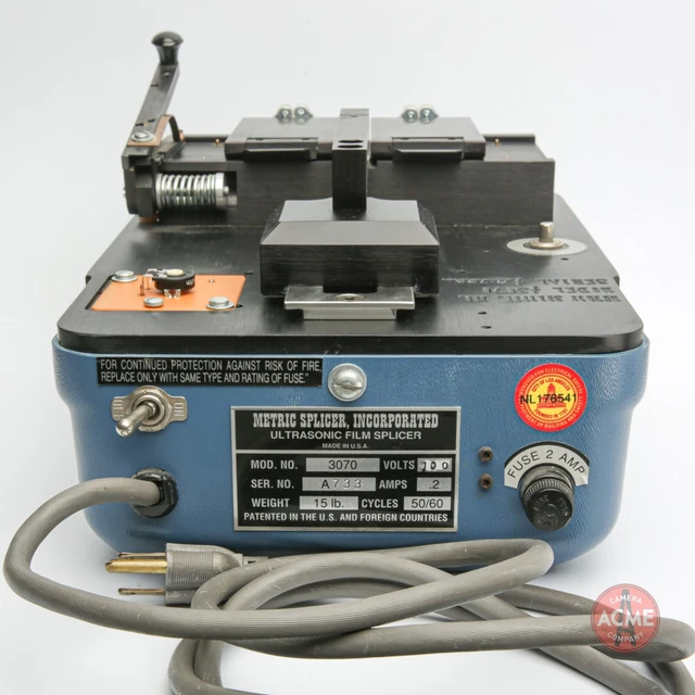Metric Ultrasonic 65/70mm Motion Picture Splicer