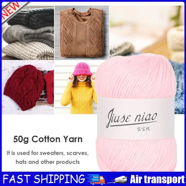 50g/roll 6-strand Cotton Yarn for Crochet Knitting DIY Thread Material (02) AU