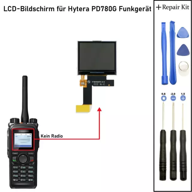 Per radio Hytera PD780G UHF/VHF 1,8"" display LCD riparazione schermo NUOVO