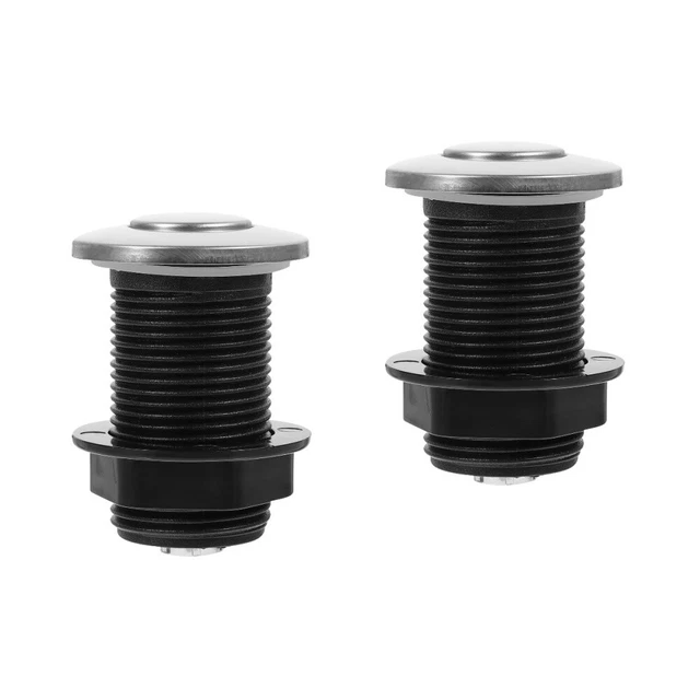 2 pz pulsante aria Abs smaltimento rifiuti interruttore aria raccolta rifiuti parti Silver