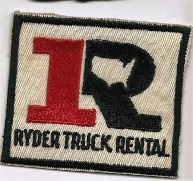 Ryder Truck Rental driver/employee patch 3 X 3-3/8