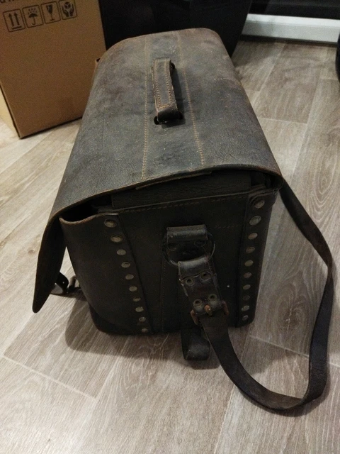 Sacoche à outils en cuir type vintage