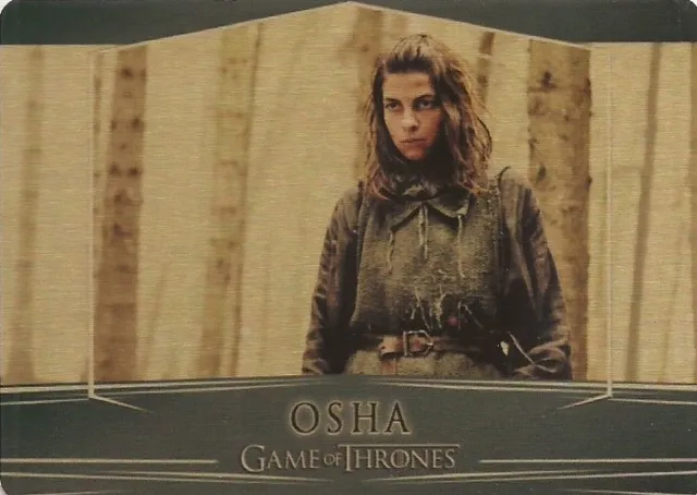 Game of Thrones valyrischer Stahl: #48 ""Osha"" Gold Metall Parallelkarte