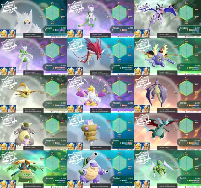Shiny Aerodactyl / Pokemon Let's Go / 6IV Pokemon / Shiny Pokemon
