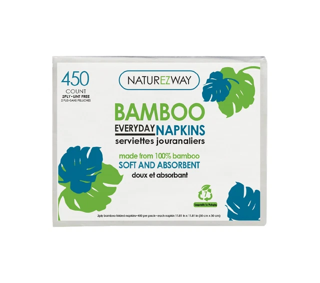 Premium Quality Bamboo Everyday Napkins | Save Trees | Eco-Friendly | 2 PLY | So