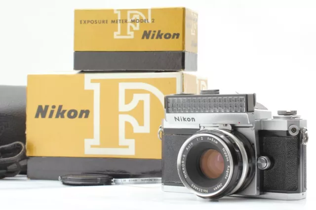 RARE [N NEUF dans la BOITE S/N 640xxxx] Nikon F Eye Level + 5 cm f/2 Coche...