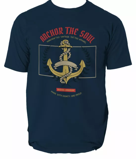 Anchor mens t shirt sailing sea sailer S-3XL