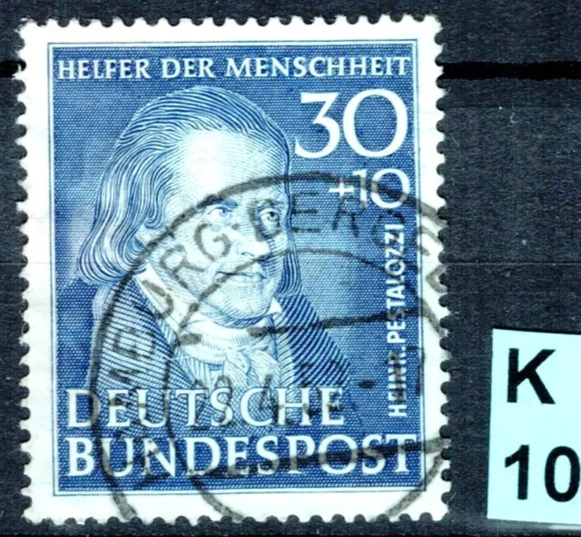 BRD Bund. 1951 Mi. Nr. 146. Helfer der Menschheit. Rundstempel HAMBURG (22.4.52)