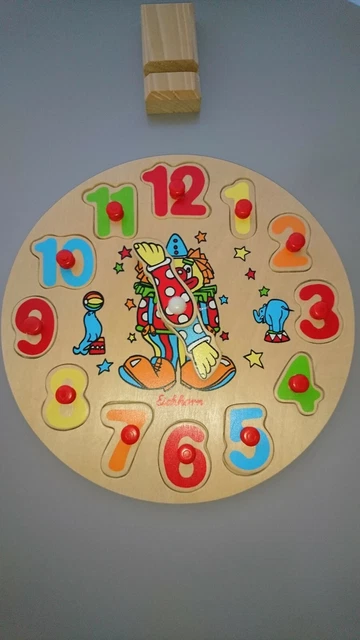 Eichhorn Puzzle Lernspieluhr Clown 3586 mit OVP