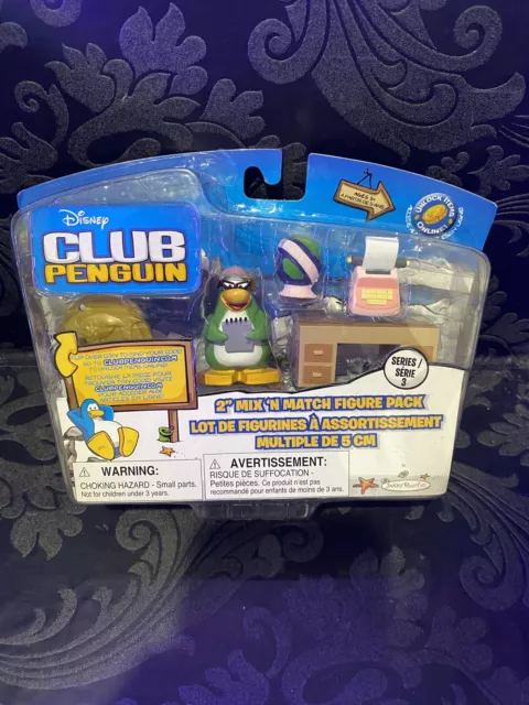 Disney Club Penguin Mix 'n Match Figure Packs with Coins & Cards