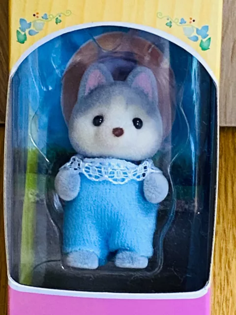 Sylvanian Families Doll Husky Baby / Calico Critters Mini Figure New Japan