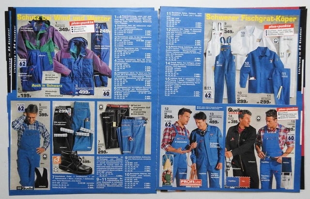 1999 Workwear Work Jackets Shirts Pants 6 Pages Magazine Catalog Print Ad