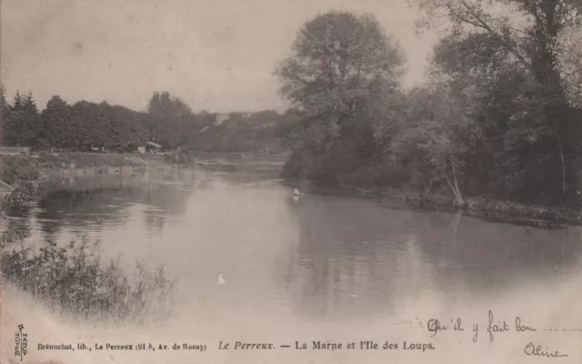 Cpa 94 Le Perreux La Marne Et L'ile Des Loups 1905