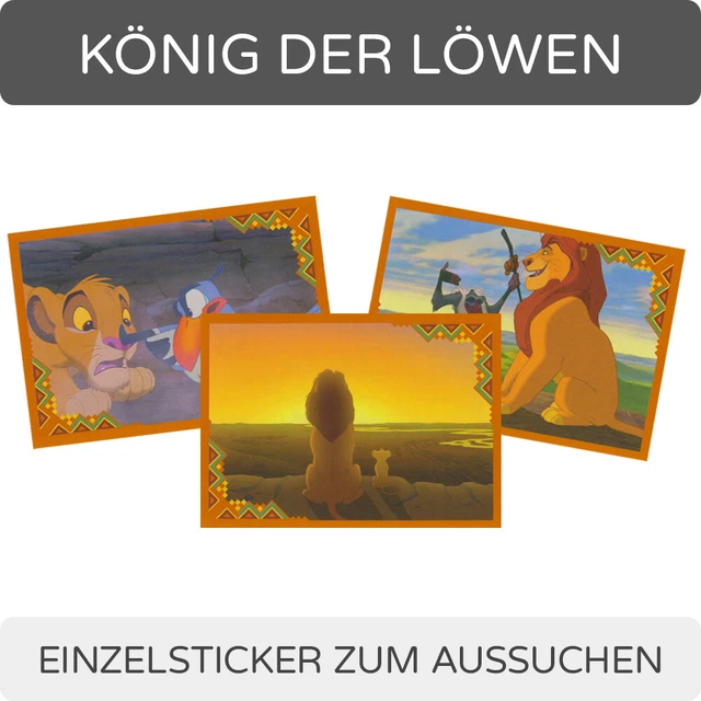 PANINI DISNEY KÖNIG der Löwen Alle Einzelsticker und Karten zum ...