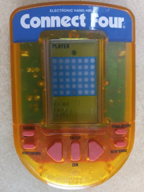 Connect Four 4 Electronic Handheld Travel Game Milton Bradley 1995