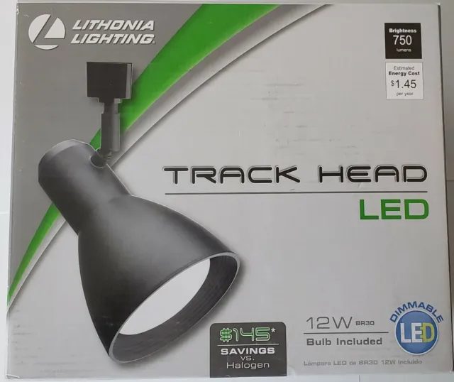 Lithonia Lighting Step Baffle 1-Light Black LED Track Lighting