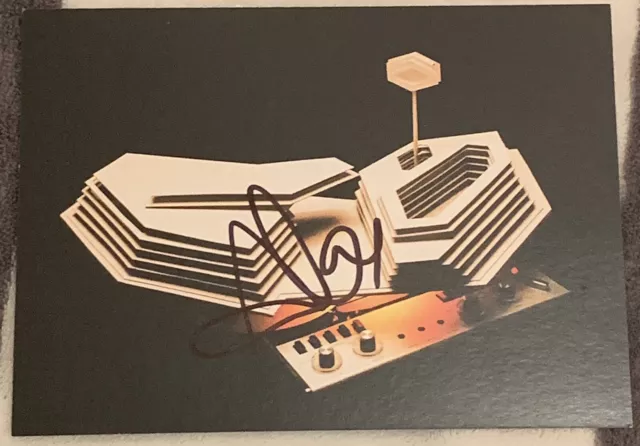 Arctic Monkeys Limited Edition Sheffield Postcard Hand Signed Rare Alex Turner