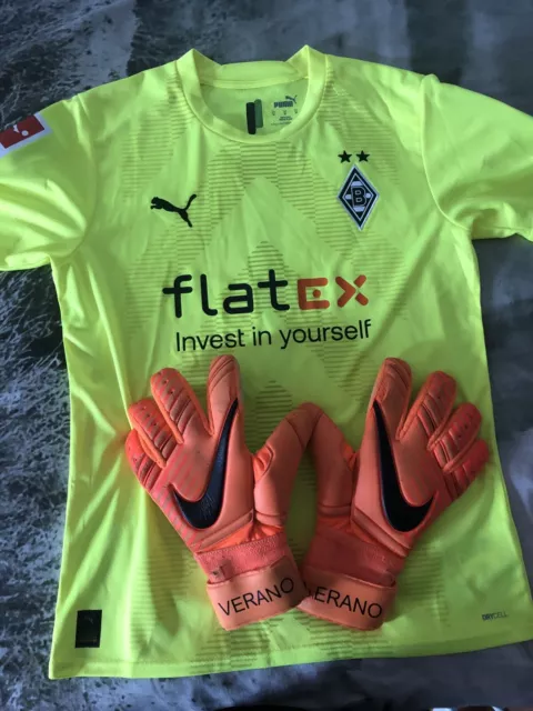 Borussia Mönchengladbach Matchworn Trikot & Torwarthandschuhe von Yann Sommer