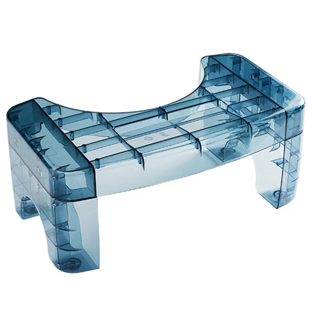 Sgabello Portatile In Legno Per Bambini Omenluck – 28x19 Cm – Bianco – Con Piedini In Feltro
