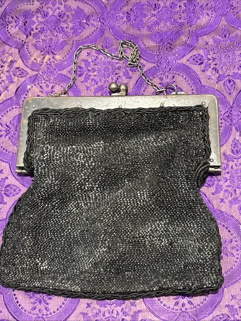 ANCIEN SAC DE Bal Argent Massif EUR 90,00 - FR