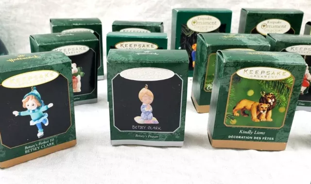 Hallmark Keepsake Christmas Miniature Ornaments from 1996-2005 2