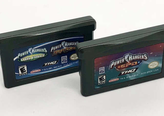 POWER RANGERS LOT Bundle 2x Time Force / Ninja Storm & SPD - Gameboy ...