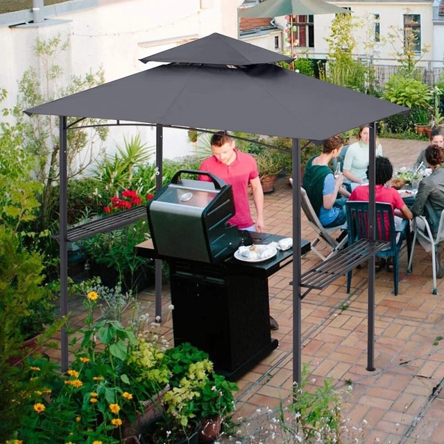Pavillion Grillpavillon Grillüberdachung BBQ Grillzelt Pergola Faltpavillon 250
