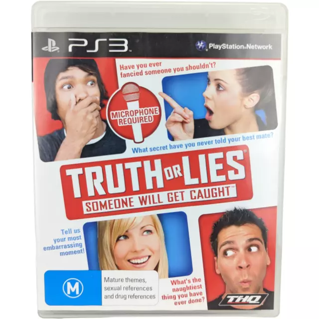 Truth or Lies PS3 PlayStation 3 Game Complete Manual