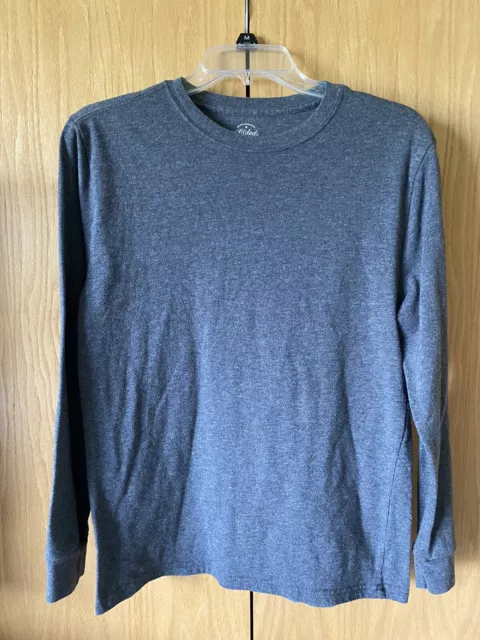 FADED GLORY XL Boys Long Sleeve Grey T-Shirt $0.99 - PicClick