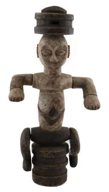 Statuette Marionette Puppe Fetisch Eket der Ibiobio Nigeria 58 CM Art Afro 16938
