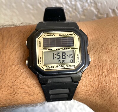 casio batteryless watch