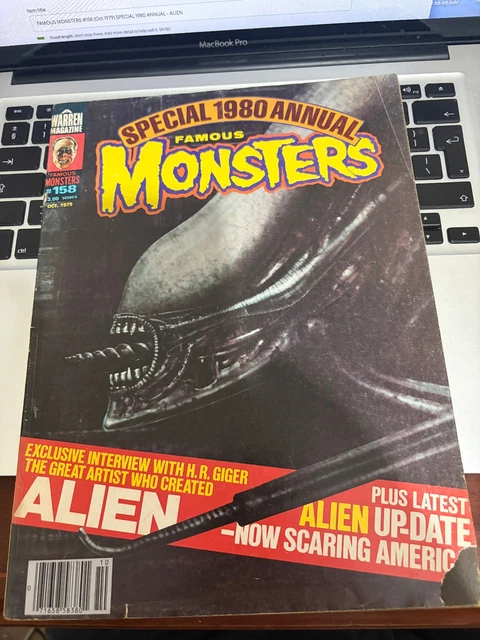 FAMOUS MONSTERS #158 (Oct 1979) SPECIAL 1980 H. R. GIGER - ALIEN