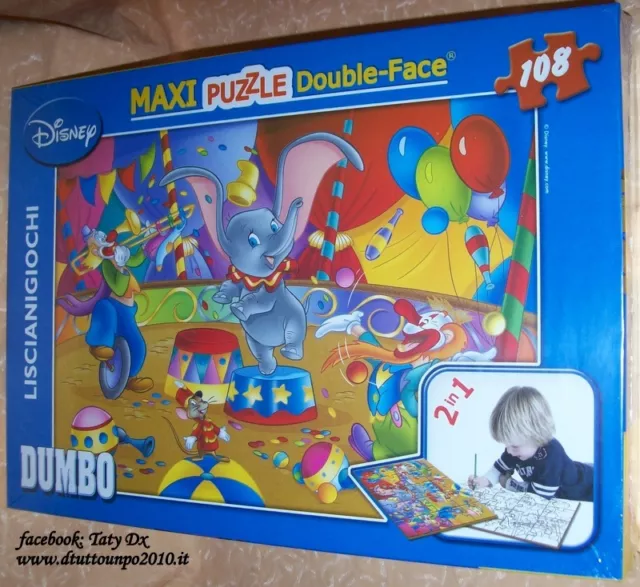 PUZZLE 108 PEZZI DOUBLE FACE DISNEY DUMBO  cod.3268