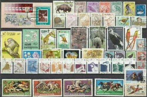 Tiere Lot mit Block zum Thema: animals animali животные animaux animales D1160