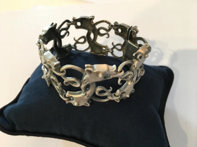 Bracelet En Argent 925 Ottaviani Année 70 - Pièce Rare Et Unique