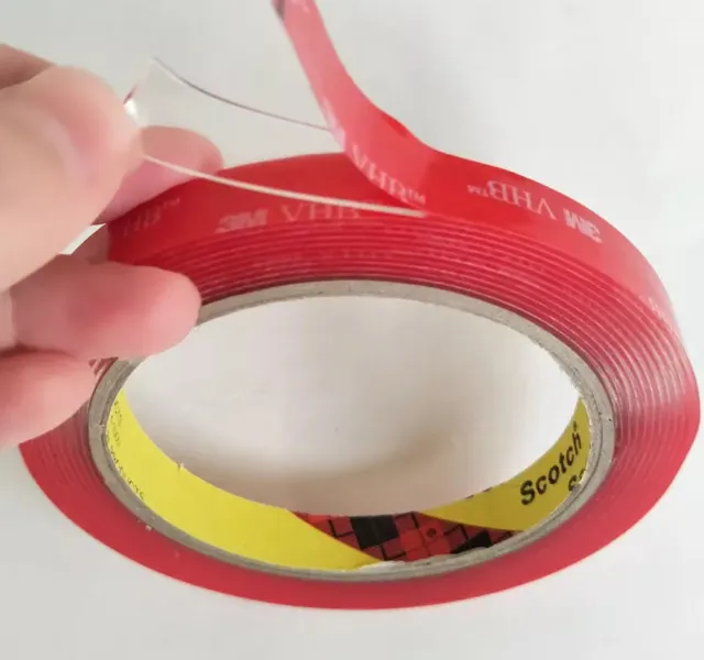 DOUBLE SIDED TAPE - STRONG 3M STICKY TAPE HEAVY DUTY ACRYLIC ADHESIVE