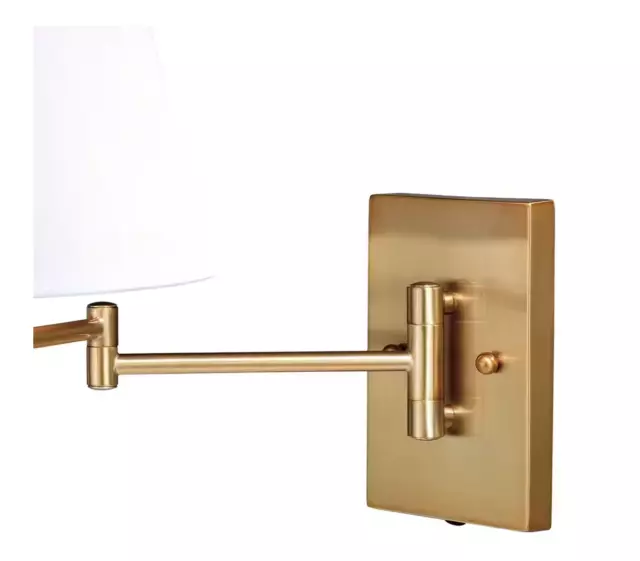 Vaxcel Lighting W0261 Chapeau 13" Tall Swing-Arm Wall Sconce - Brass 2