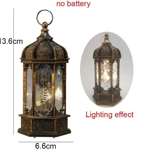 farolillos de  Eid LED retro lámpara de noche Ramadan Luminoso, para colgar...