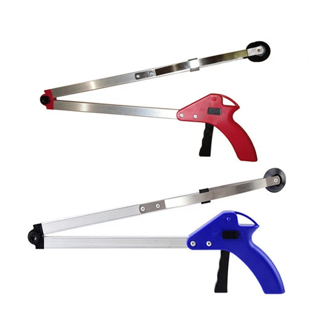 Folding Household Garbage Picker Alloy Trash Grabber Waste Leaves Pick Cleani ql