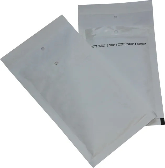 200 pièces coussins sacs d'expédition taille 1 A blanc 100 x 165 enveloppes DIN A6